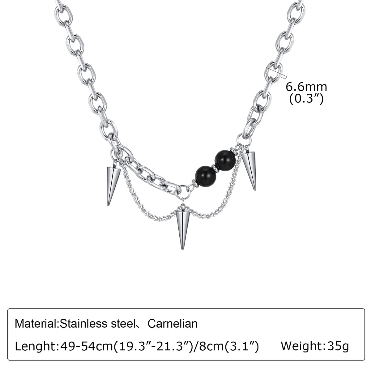 PENDRA Rolo Cone Chain Necklace