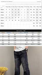 PENDRA Drawstring Elastic Waist Harlan Straight Black Cargo Hombre Jeans
