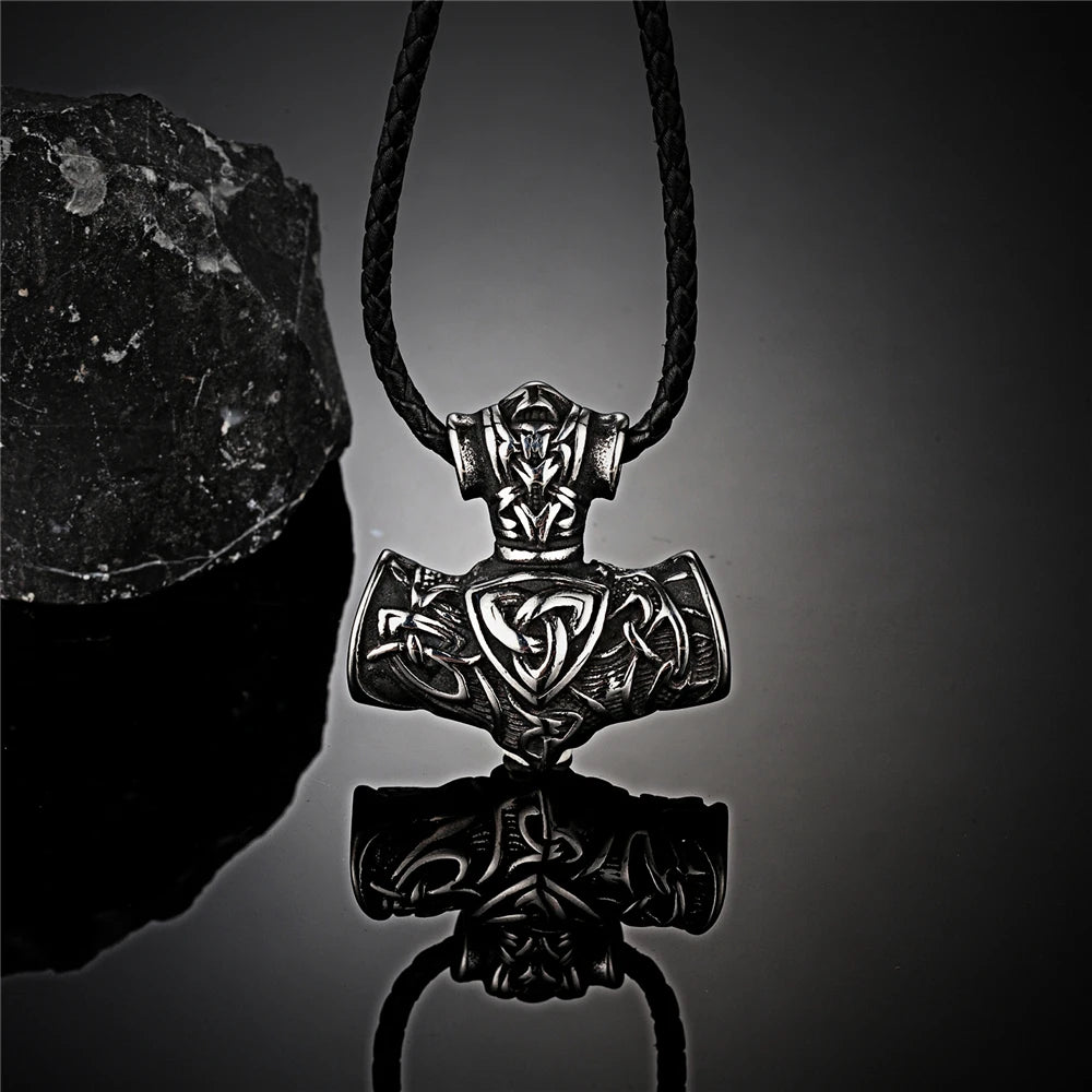 PENDRA Rune Norse Vegvisir Necklace