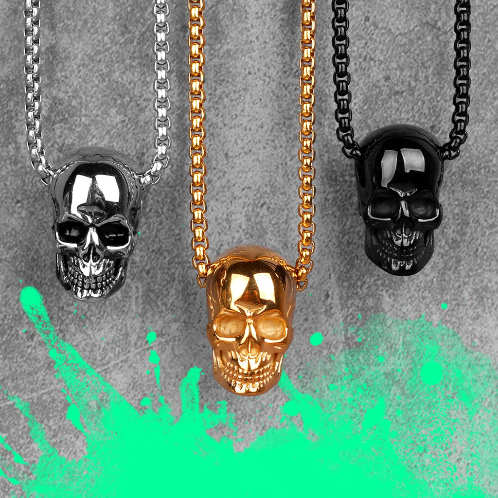 PENDRA Skull Boyfriend Steel Necklace