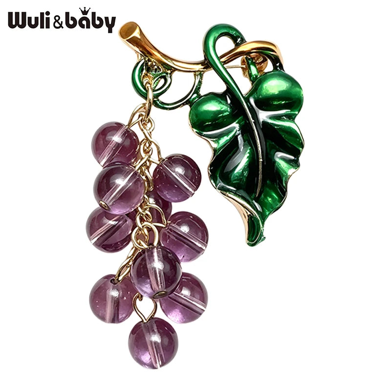 PENDRA Vinetta Classical Grape Brooch