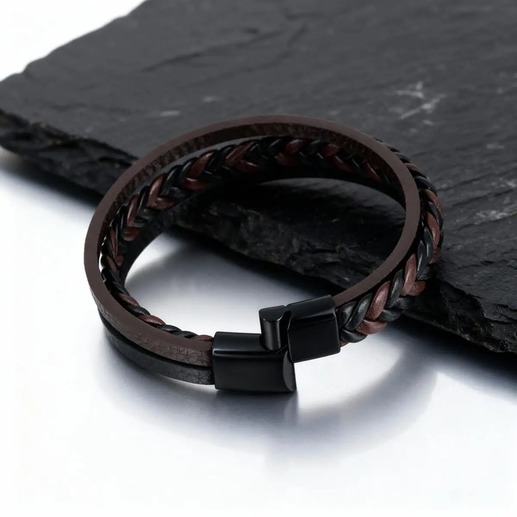 PENDRA Aevmire Braided Leather Bracelet