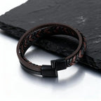 PENDRA Aevmire Braided Leather Bracelet