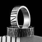 PENDRA Minimalism Aesthetic Stripe Steel Ring