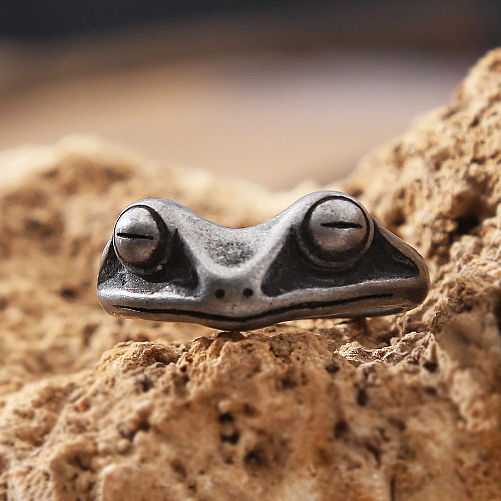 PENDRA Frogforge Stainless Steel Frog Ring
