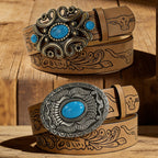 PENDRA Velaara Leather D-Buckle Western Luxury Belt