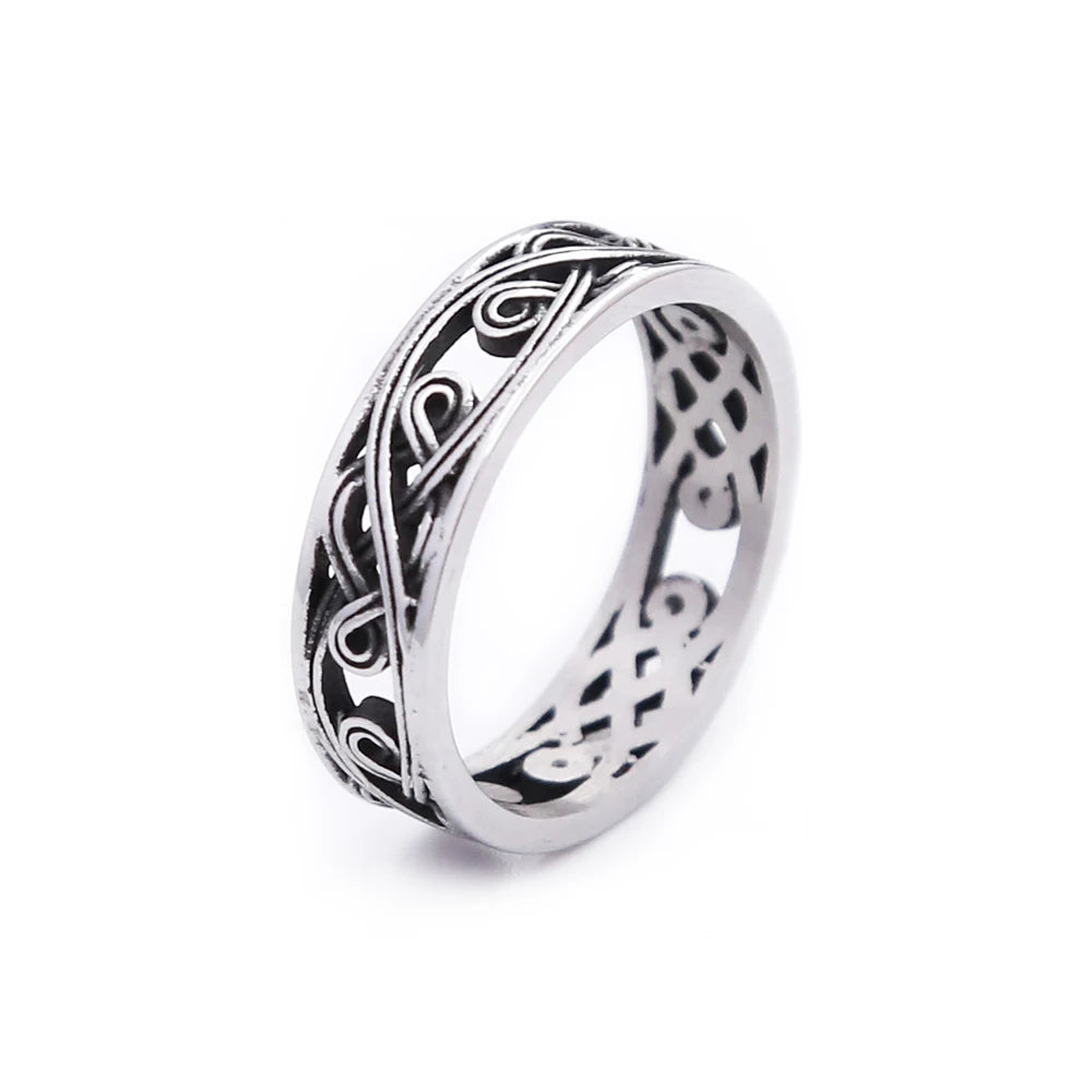 PENDRA Celticknot Stainless Steel Celtic Knot Ring