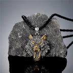 PENDRA Wolf Gold Viking Necklace