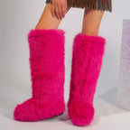 PENDRA Knee Warm Imitation Boots