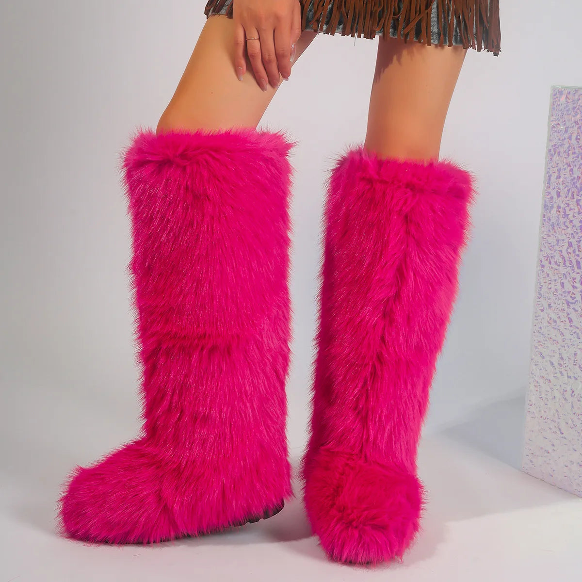 PENDRA Knee Warm Imitation Boots