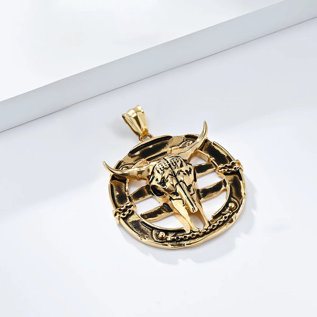 Argail Bull Cowboy Men Necklaces Stainless Steel Pendant Chain Women Punk Fashion Jewelry New In Accessories Gifts Wholesale