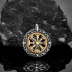 PENDRA Rune Gold Compass Necklace