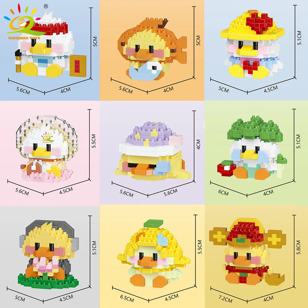 PENDRA Cute Duck Micro Building Set