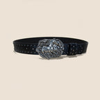 PENDRA Elaralia Leather Black D-Buckle Horse Belt