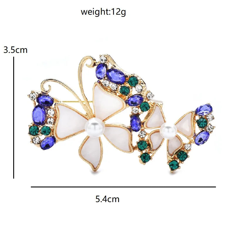 PENDRA Beauty 2 Butterfly Brooch