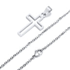 PENDRA Cross Hollow Pendant Necklace