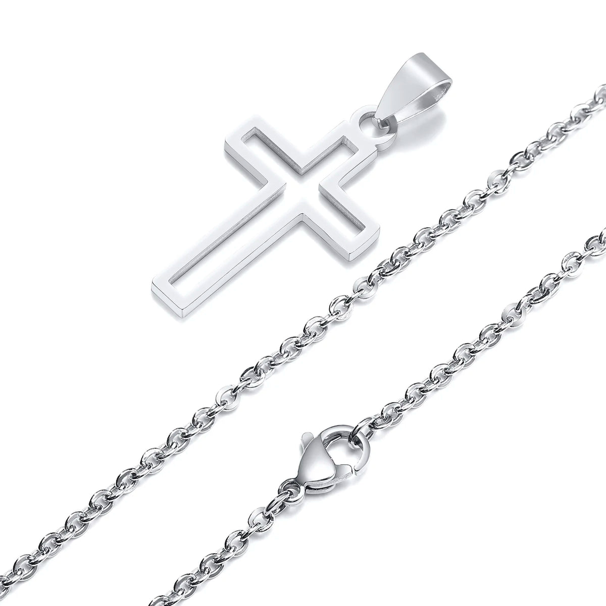 PENDRA Cross Hollow Pendant Necklace