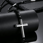 PENDRA Cross Beaded Rosary Rosary Necklace