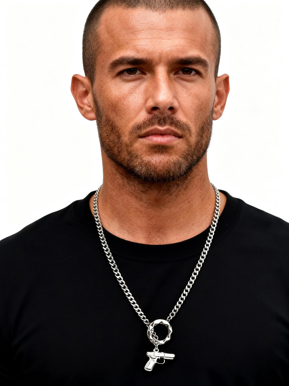 PENDRA Cuban Handcuffs Chain Necklace