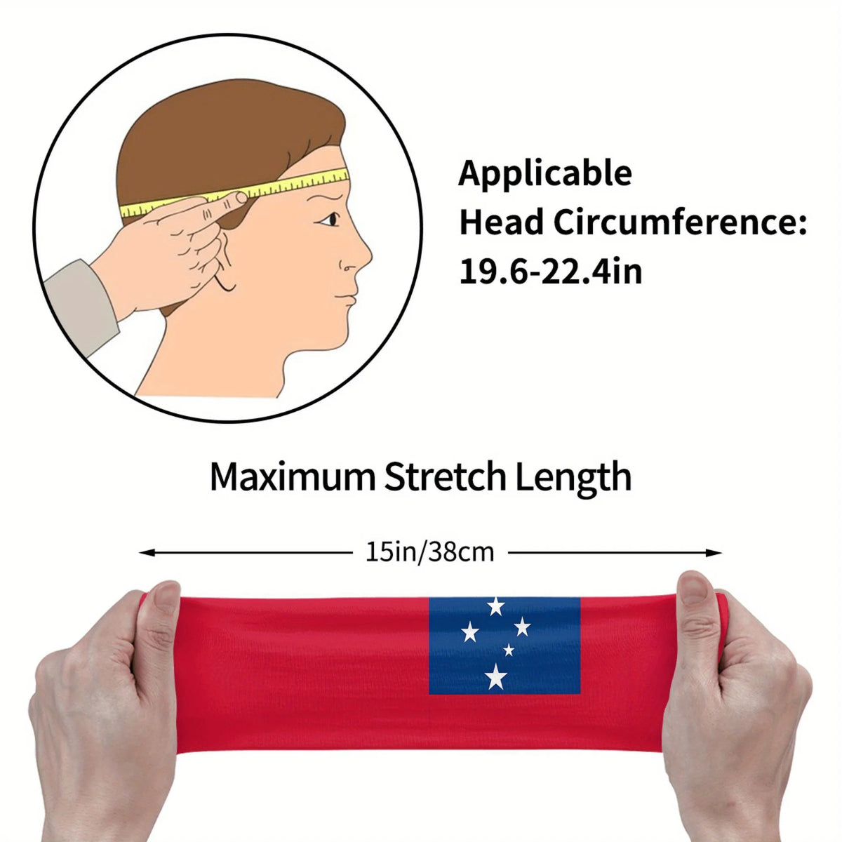 PENDRA Flag Samoa Sports Headband