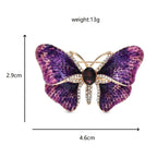 PENDRA Enamel Gradient Butterfly Brooch