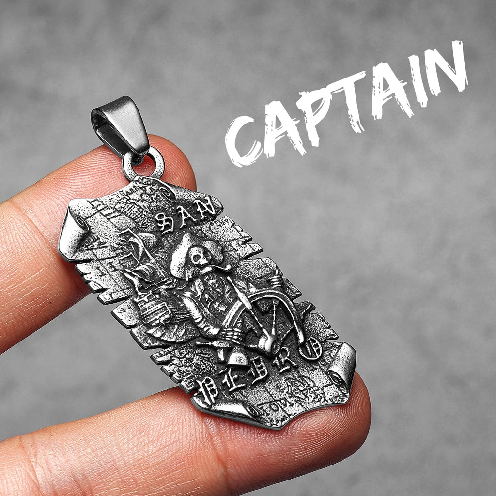 PENDRA Pirate Captain San Steel Necklace