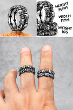 PENDRA Punk Gothic Skull Ring