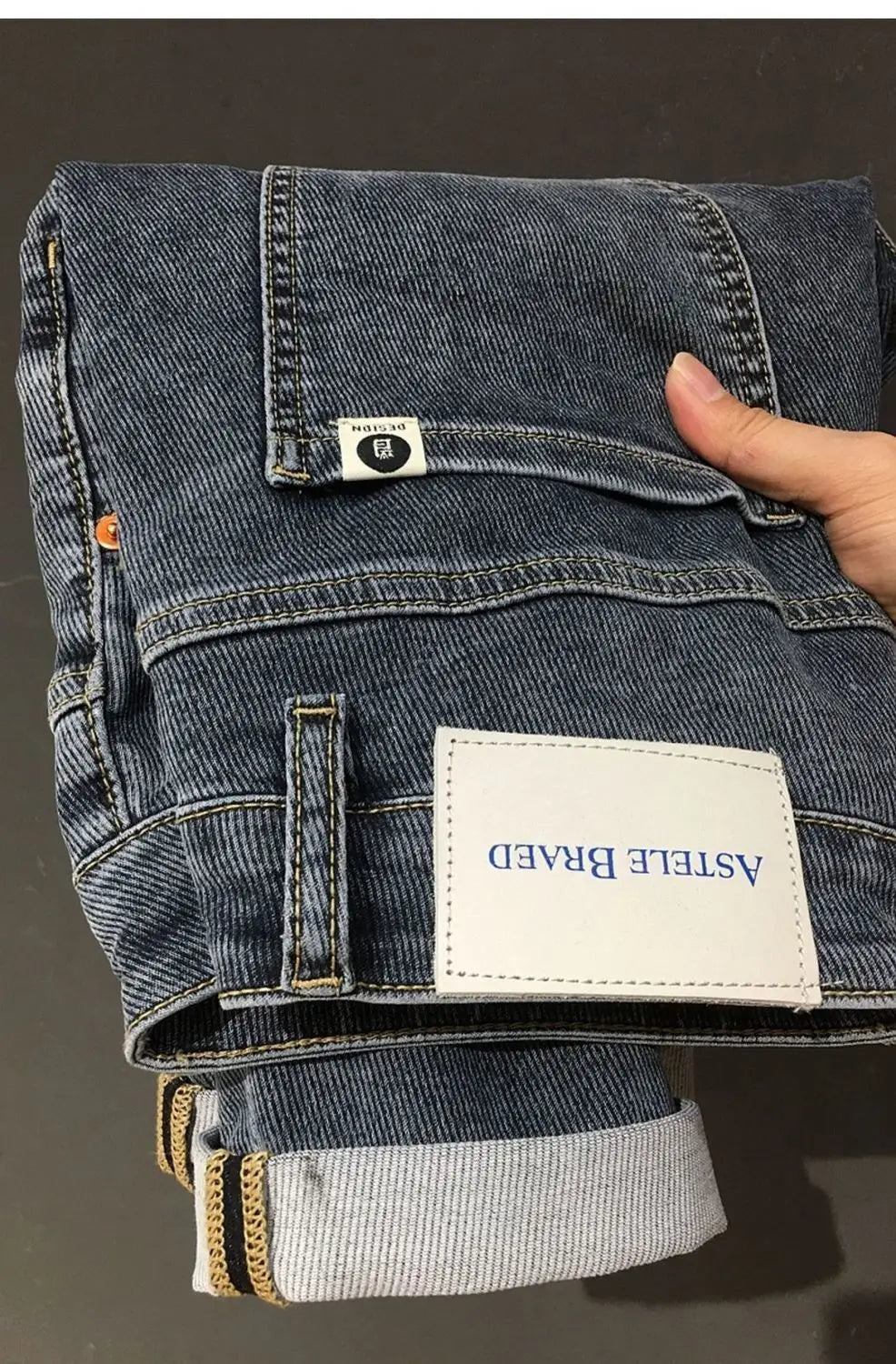 Fashion Men's Casual Denim Jeans High-quality Slim Fit Spring Autumn Blue Stretch Cowboy Stylish Luxury Clothing Men Trousers