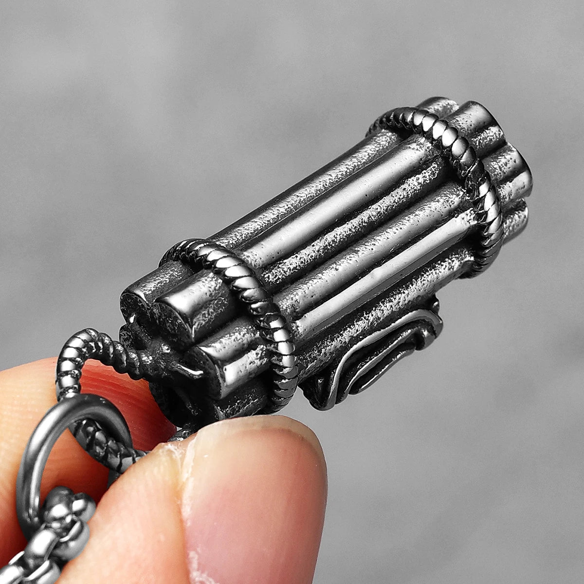 PENDRA Time Bang Steel Necklace