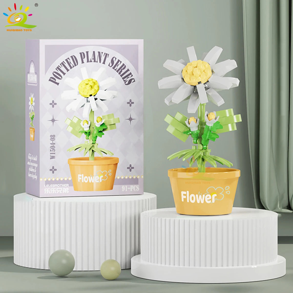 PENDRA Succulent Potted Floral Building Set