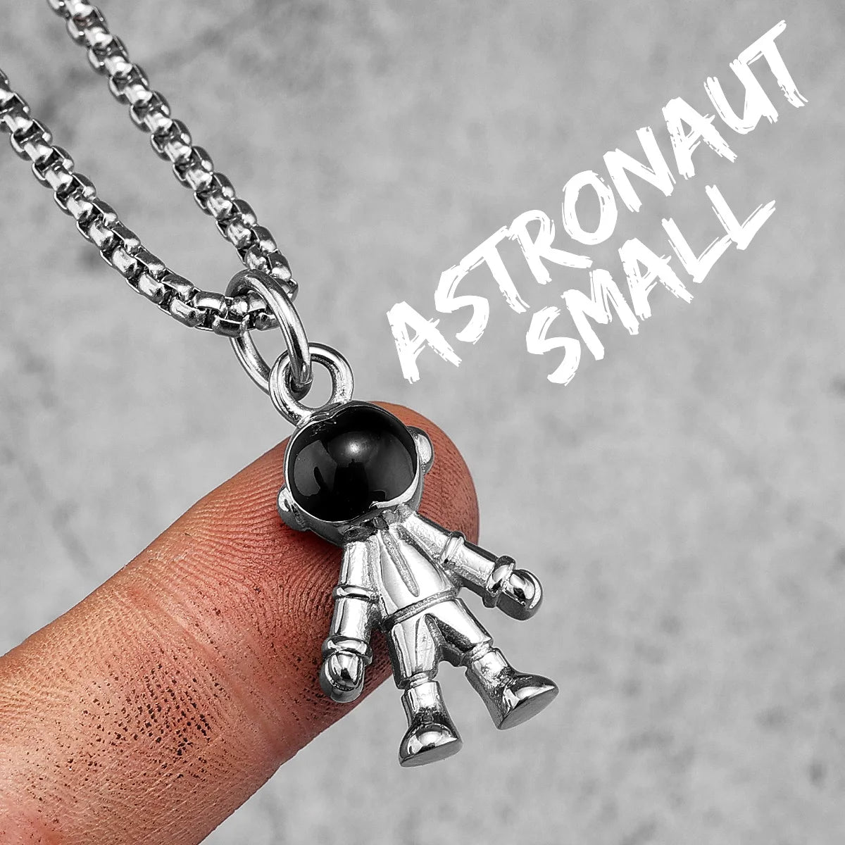 PENDRA Spaceman Astronaut Steel Necklace