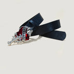PENDRA Velaellea Leather Skull Gothic Belt