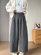 PENDRA Wide Leg Waist Straight Pants