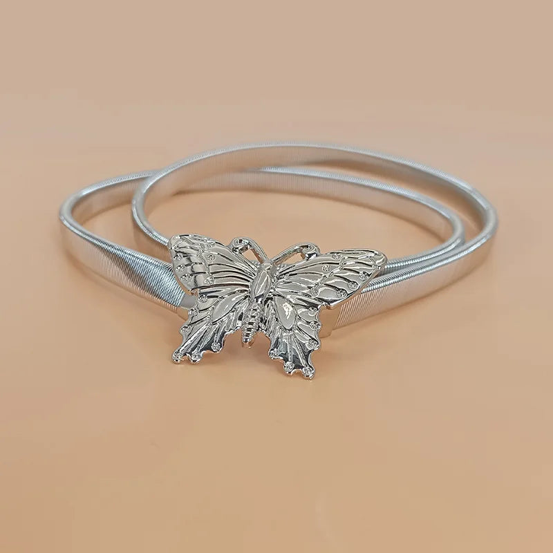 TH043-2 strass Butterfly-gold-s