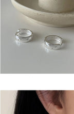 VENTFILLE 925 Sterling Silve Star Hoop Earring for Women Zircon Geometry Wide Office Versatile Jewelry Birthday Gift Dropship
