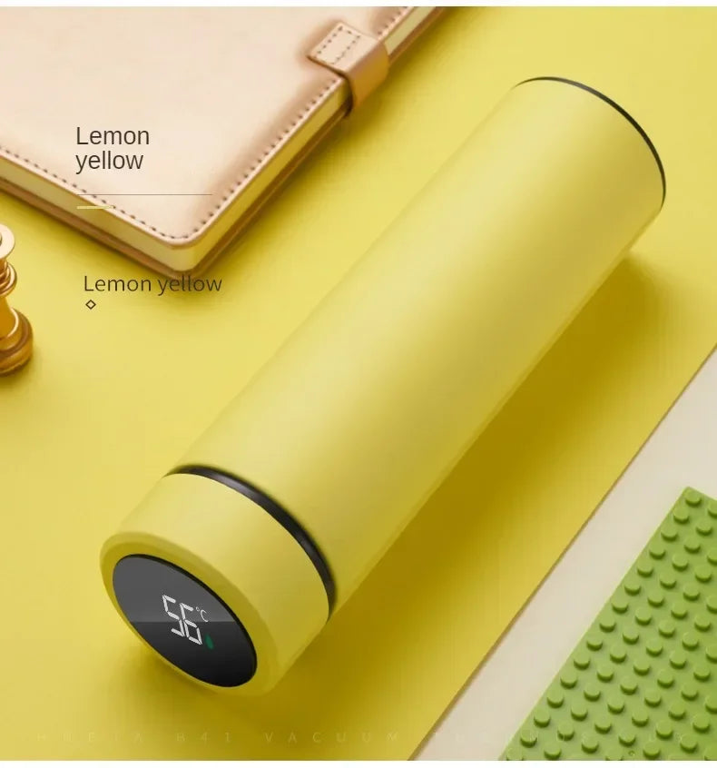 500ML High-Quality 304 Stainless Steel Smart Thermos Insulated Tea and Water Separation Cup for Men Women Best Christmas Gift