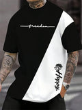 One Love Rasta Jamaican Reggae Style Men's T-Shirt Summer Daily Casual Men's Tee Outdoor Street Fashion Men's Short-sleeved Top