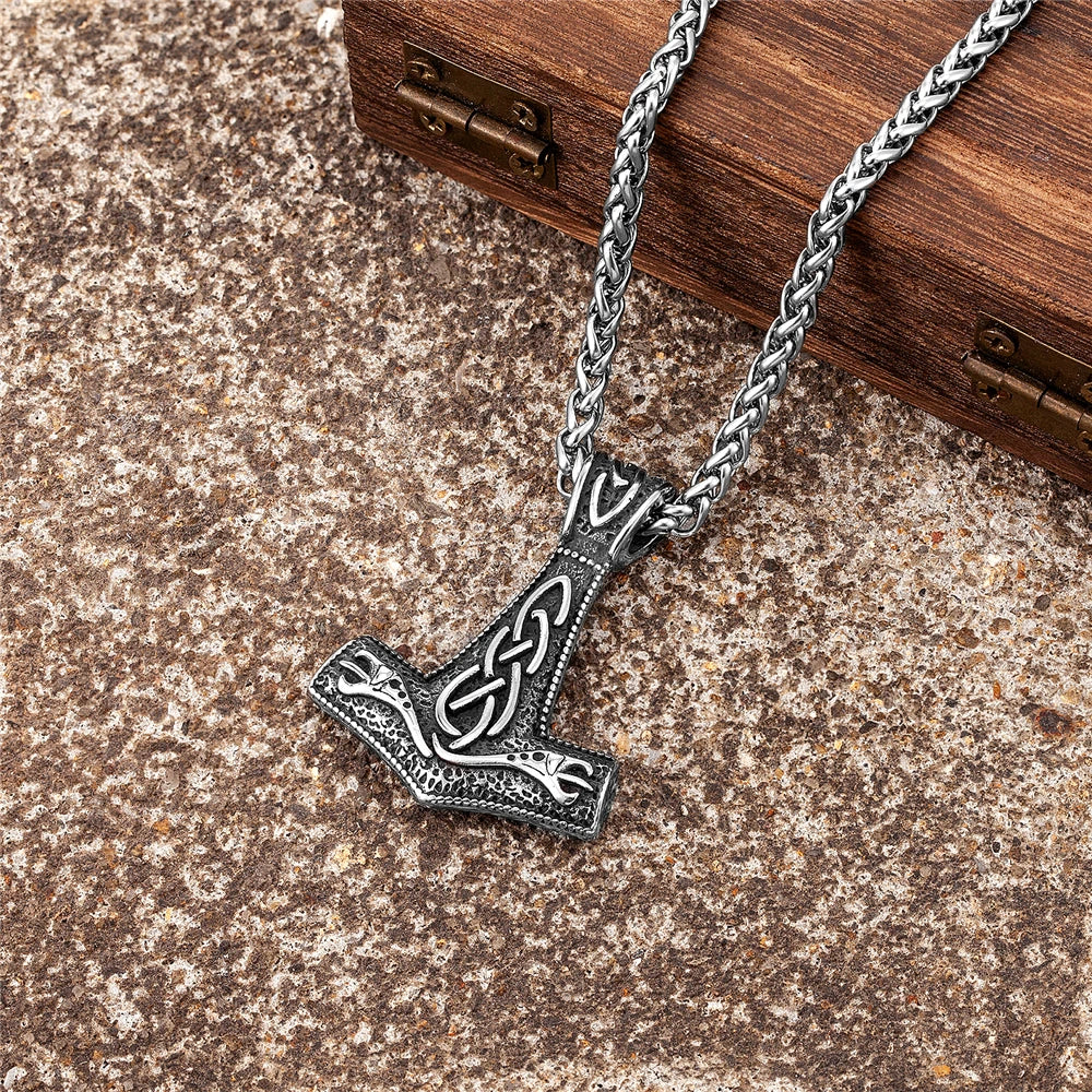 PENDRA Celtic Knot Rune Necklace