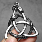 PENDRA Snake Patron Saint Steel Necklace