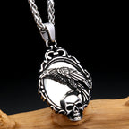 PENDRA Magicmirror Gothic Skull Magic Mirror Pendant