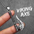 Viking Battle Axe Men Necklaces Stainless Steel Pendant Chain Women Punk Fashion Jewelry New In Accessories Gifts Wholesale