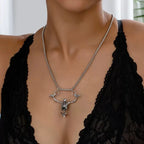 PENDRA Punishedman Gothic Skull Pendant Necklace