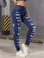 2026 New Fashion Women's Skinny Jeans, High-Waisted Stretch Jeans, Trendy Street Style, Petite Women's Version.