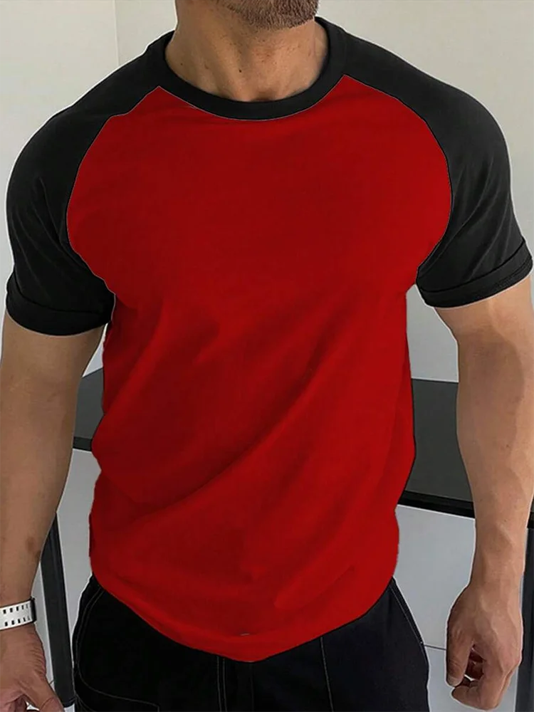 Summer Daily Street Men's T-shirt Outdoor Sports Loose Comfortable Men's T-shirt Fitness Exercise Fashion Men's Short-sleeved