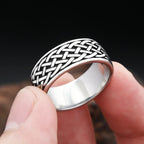 PENDRA Runeband Simple Stainless Steel Viking Ring