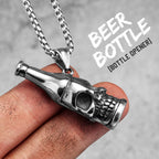PENDRA Beer Bottle Opener Steel Necklace