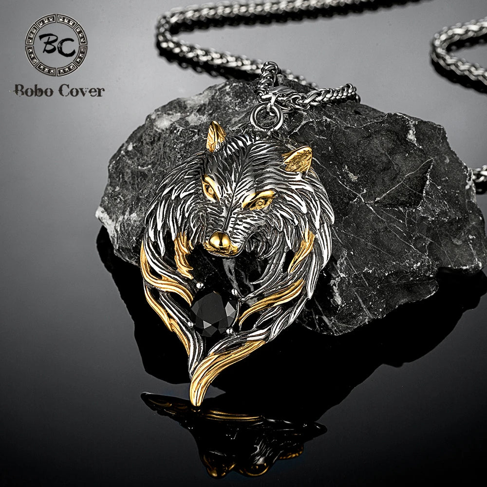 PENDRA Wolf Black Necklace