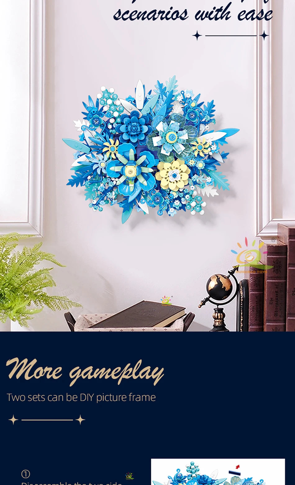 PENDRA Flores Bouquet Floral Building Set