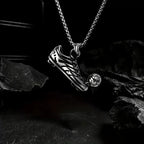 PENDRA Footballer Stainless Steel Football Shoe Pendant
