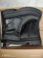PENDRA Leather Zipper Platform Top